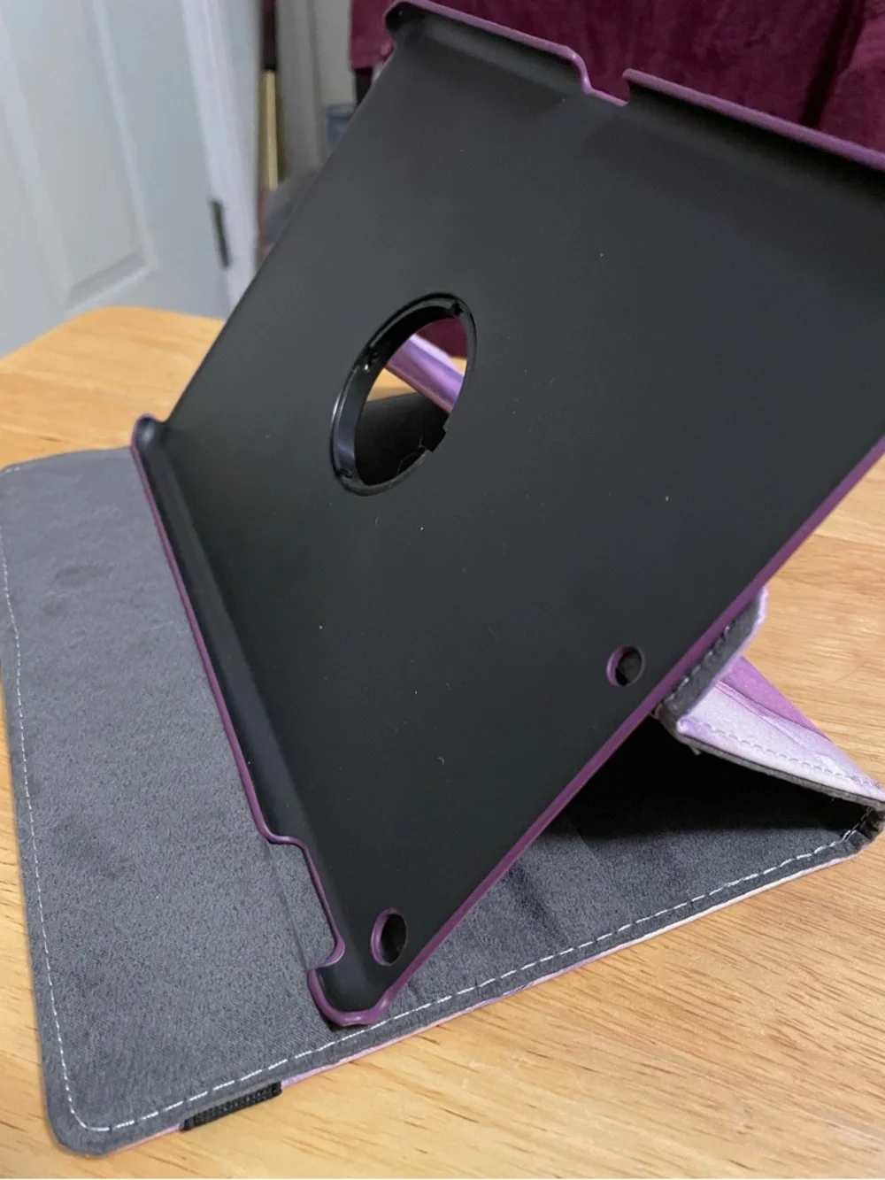 Purple Marble Swirl Tablet Case with Rotating Stand